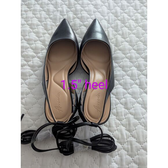 👠 Arromic Strappy Kitten Heels Slingback Pumps Black 8.5 - Picture 13 of 13